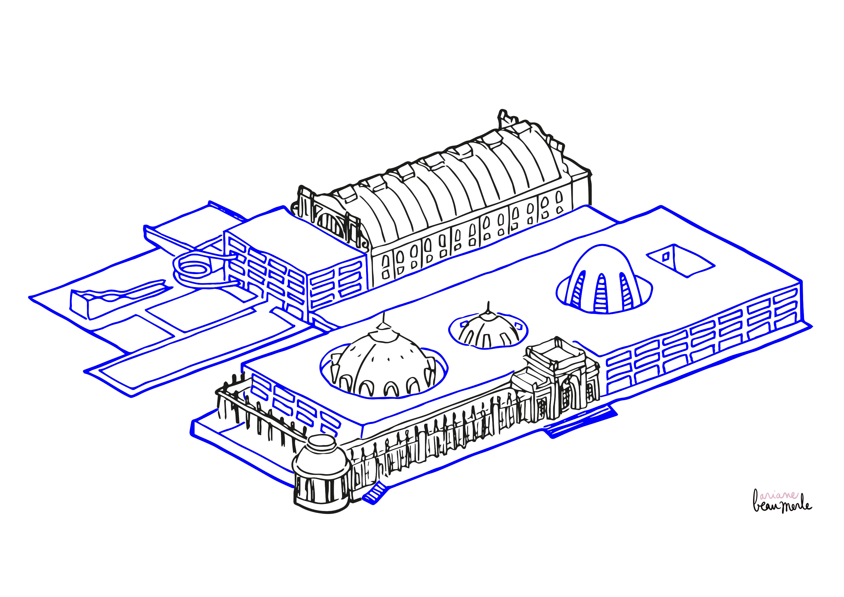 atelier beau merle, ariane beau merle, architecture, architecte, lorient, extention, erp, logement, restaurant, boutique, magasin, bretagne, made in france, paris, loft, dessin